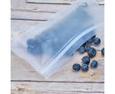 5Pcs Reusable Frosted Self Sealed Sandwiches Food Freezer Storage Bag Organizer