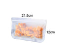 5Pcs Reusable Frosted Self Sealed Sandwiches Food Freezer Storage Bag Organizer