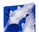Ice Mould Tray Creative 3D Crocodile Shape Silicone Mold-Dark Blue