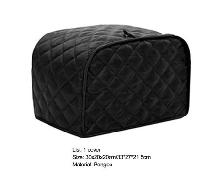 Toaster Cover Fine Stitching Poly Pongee Two Slice-Wine Red L