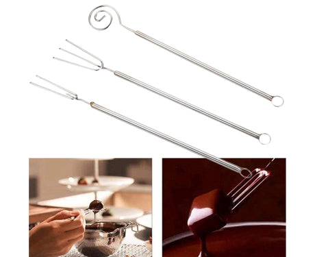 Dipping Forks Heat-resistant Stainless Steel Fondue Bakeware-Stainless Steel