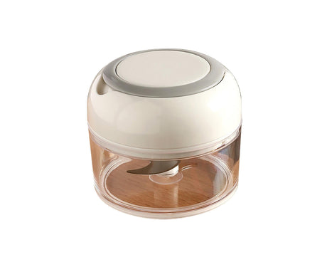Effective Garlic Blender Multi-use PP Practical Food Grade Materials Garlic Chopper for Home-White