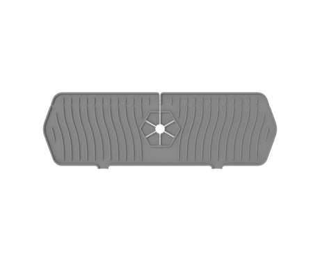 Sink Faucet Mat Silicone Splash-proof Drain Pad-Grey M