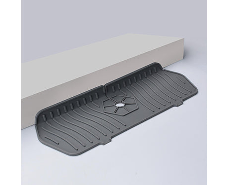 Sink Faucet Mat Silicone Splash-proof Drain Pad-Grey M