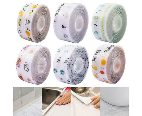 320cm Self Adhesive Mould Proof Sealing Strip Sink Edge Trim Tape Kitchen Tool-3