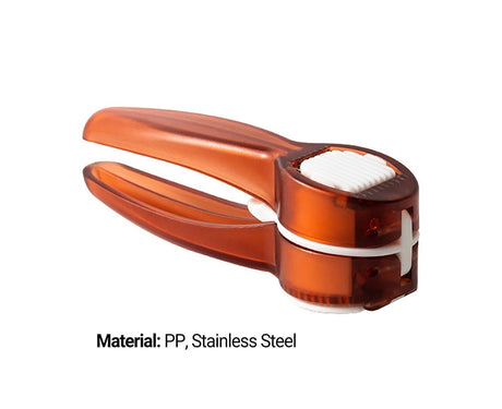 Garlic Press Double Sided Manual Cutter with Handle-Red