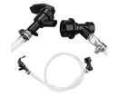 3/16 Inch Beer Line Liquid Ball Lock Assembly Kit for Home Brew Dispensing Keg-Black