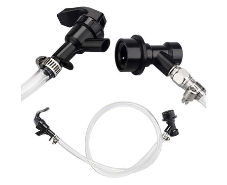 3/16 Inch Beer Line Liquid Ball Lock Assembly Kit for Home Brew Dispensing Keg-Black