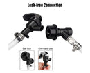 3/16 Inch Beer Line Liquid Ball Lock Assembly Kit for Home Brew Dispensing Keg-Black