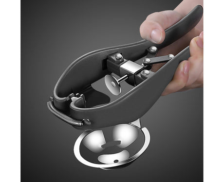 Egg Opener Detachable Filter Kitchen Egg Scissors -Black
