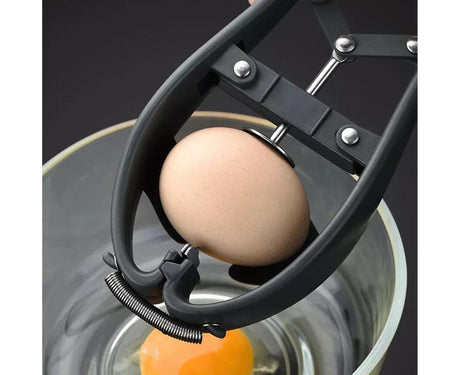 Egg Opener Detachable Filter Kitchen Egg Scissors -Black