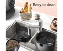 100Pcs Non-Stick Oilproof Barbecue Kitchen Oven Baking Pan BBQ Liner Papers Mats-Khaki 8.5 inch