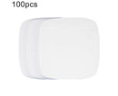 100Pcs Non-Stick Oilproof Barbecue Kitchen Oven Baking Pan BBQ Liner Papers Mats-Khaki 8.5 inch