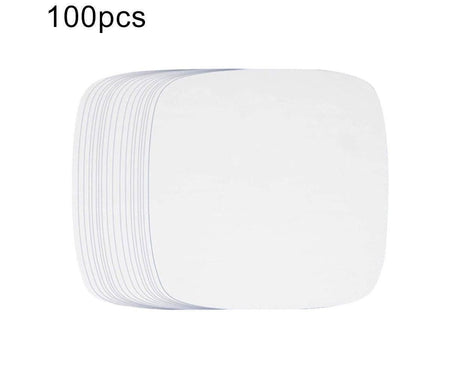 100Pcs Non-Stick Oilproof Barbecue Kitchen Oven Baking Pan BBQ Liner Papers Mats-Khaki 8.5 inch