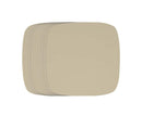 100Pcs Non-Stick Oilproof Barbecue Kitchen Oven Baking Pan BBQ Liner Papers Mats-Khaki 8.5 inch