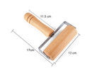 Rolling Pin Non-stick Wheel Design Wood Kitchen Rolling Pin for Dough Rolling-Wood Color