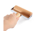 Rolling Pin Non-stick Wheel Design Wood Kitchen Rolling Pin for Dough Rolling-Wood Color