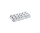 Buckle Type Egg Storage Box with Lid PP Fresh Preservation Egg Organizer Kitchen Tools-Gray 18 Grid