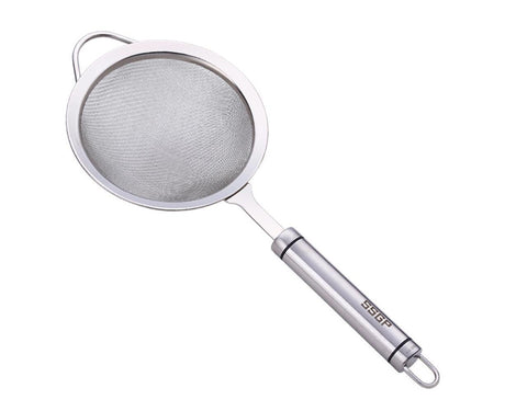 Stainless Steel Colander Long Handle Juice Soybean Milk Soup Filter Skimmer Tool-Medium