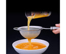 Stainless Steel Colander Long Handle Juice Soybean Milk Soup Filter Skimmer Tool-Medium