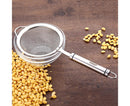Stainless Steel Colander Long Handle Juice Soybean Milk Soup Filter Skimmer Tool-Medium