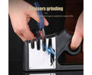 Cutter Sharpener Stainless Steel Whetstone-Black