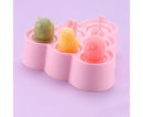 6 Grids Triangle/Rectangle Shape Silicone Kitchen DIY Ice Cream Maker Tray Mould-Green Rectangle