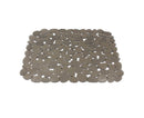Non-slip Pebble Sink Mat PVC Sink Protector-Brown