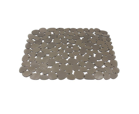 Non-slip Pebble Sink Mat PVC Sink Protector-Brown