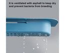 Home Kitchen Telescopic Sink Storage Tray Rack Holder Expandable Drain Basket-Blue