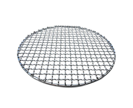Round Stainless Steel BBQ Grill Roast Mesh Net Non-stick Barbecue Baking Pan-20cm