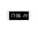 Digital Alarm Clock Precise 12/24 Hour Temperature Display Large Screen Smart LED Clock Bedside Digital Alarm Clock for Home-White