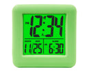 Digital Clock Shock-proof Snooze Function Silicon Cover Electrical LED Clock Household Supplies - Green