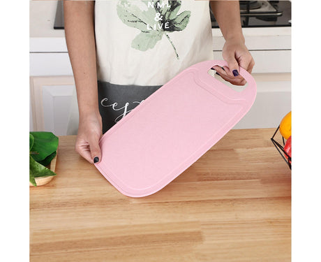Chopping Block Food Grade Non-Slip 4 Colors Kitchen Cutting Board for Kitchen-Pink