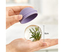 2Pcs Ice Cube Mold Reusable DIY Creative Light Bulb Shape Ice Ball Maker Household Supplies -Purple