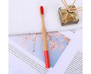 5Pcs Round Bamboo Handle Home Travel Adult Soft Bristles Dental Care Toothbrush-White