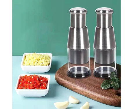 Garlic Crusher Detachable Labor-saving Stainless Steel Sharp Blade Garlic Masher for Home -Black