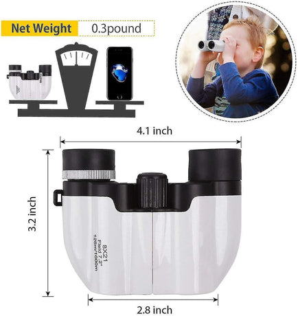 8x21 Binoculars for Babies Mini Compact Christmas Gift Outdoor Binoculars