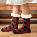 Women's Non-Slip Fluffy House Socks Thick Knitted Bed Socks Winter Warm Plush Socks