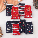Christmas Socks for Women Wool Mid-Calf Socks Autumn Winter Holiday Warm Socks