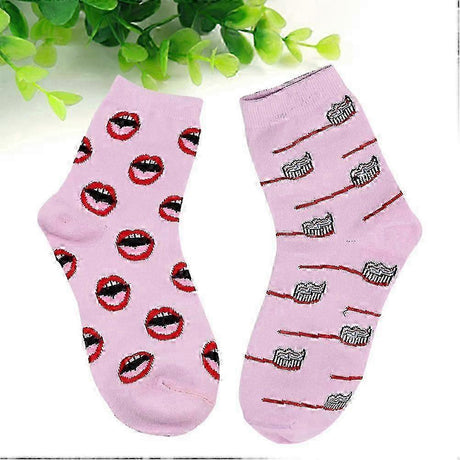 Winter Socks for Men & Women Teeth Pattern non-slip Warm Cozy Socks