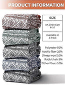 Wool Socks for Women 5 Pairs Warm Boot Crew Cozy Winter Soft Socks Set