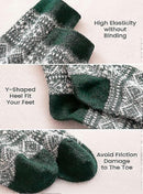 Wool Socks for Women 5 Pairs Warm Boot Crew Cozy Winter Soft Socks Set