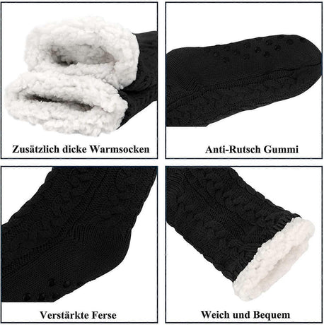 Women's Cuddly Hut Socks Soft Warm Indoor Fluffy Socks for Winter