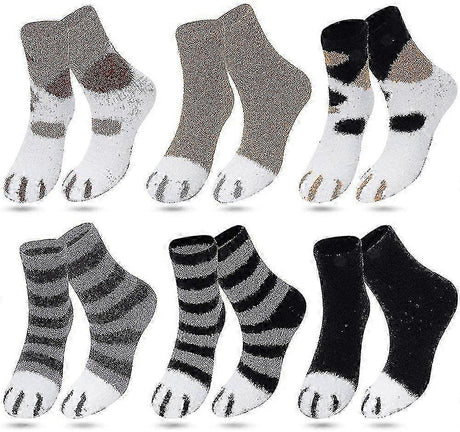 Women's Coral Fleece Fluffy Socks Soft Slipper Bed Socks for Winter Use
