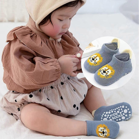 2 Pairs Non-Slip babies Girl Ankle Socks Soft Breathable babies Socks