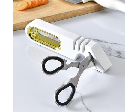Sharpening Stone Tungsten Steel Scissors Whetstone-White