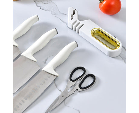 Sharpening Stone Tungsten Steel Scissors Whetstone-White