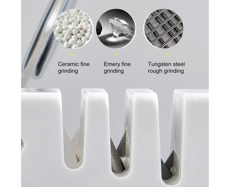 Sharpening Stone Tungsten Steel Scissors Whetstone-White