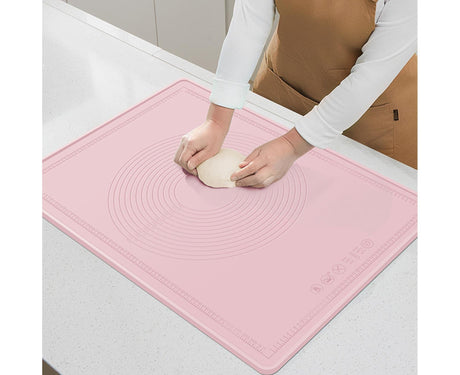 Pastry Mat Silica Gel Dough Rolling Mat-Pink S